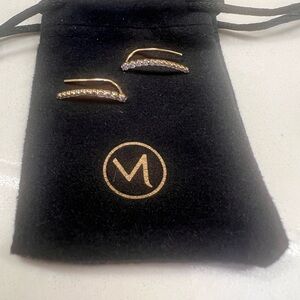 Mejuri 14K Yellow Gold Pavé Diamond Climbers